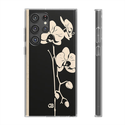 Black Lite Phone Case for Samsung - Obsidian Bone Orchid
