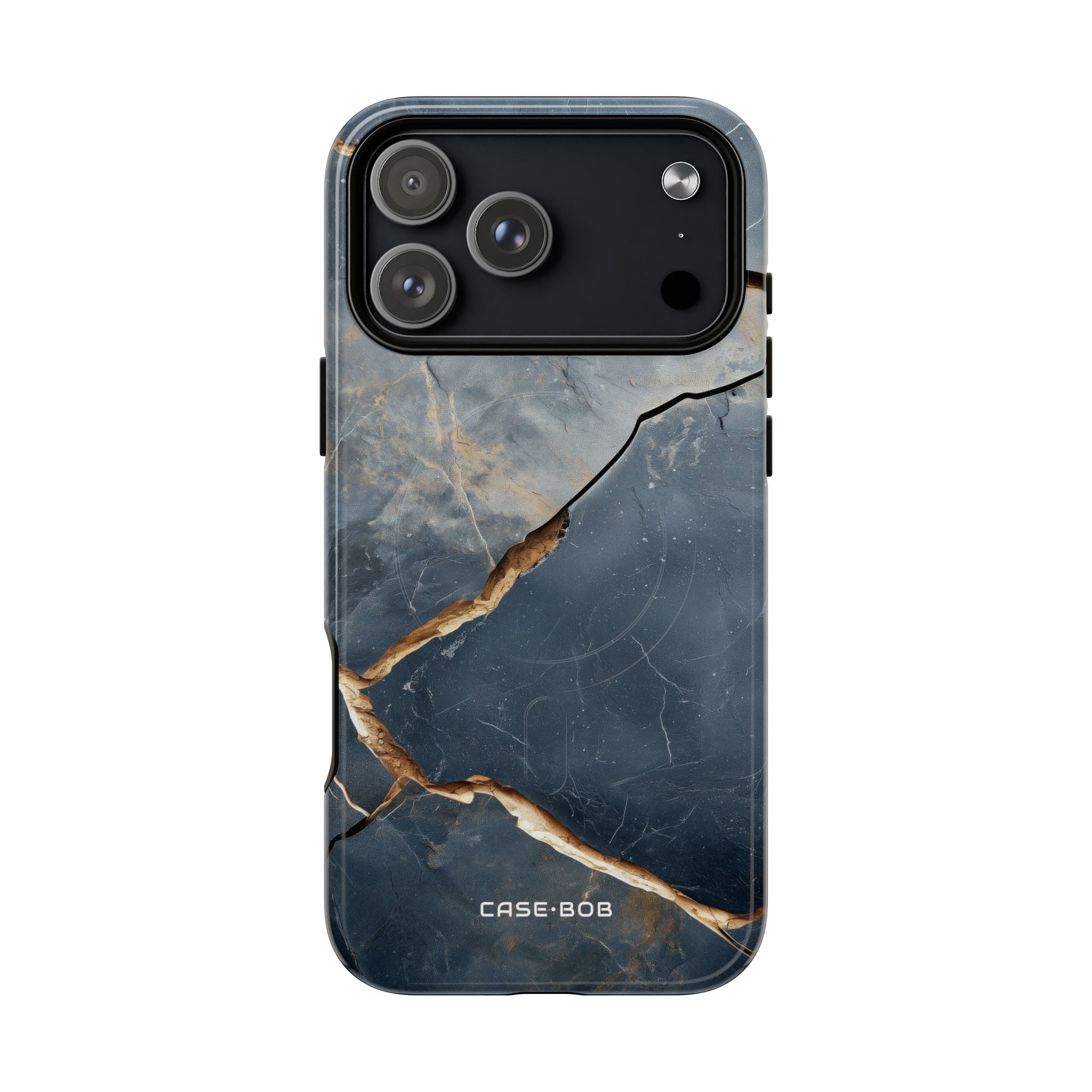 Jagged Vein Navy iPhone 17 Pro Max Case - Tough+ - CASE•BOB