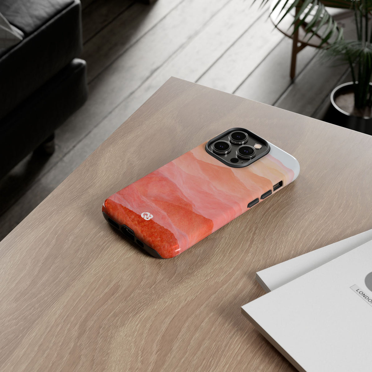 Alpenglow Ridge Vista · Tough Phone Case for iPhone · Orange