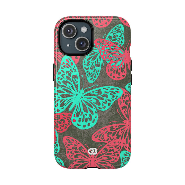 Electric Papillon · Tough 2.0 Magnetic Phone Case for iPhone · Pink