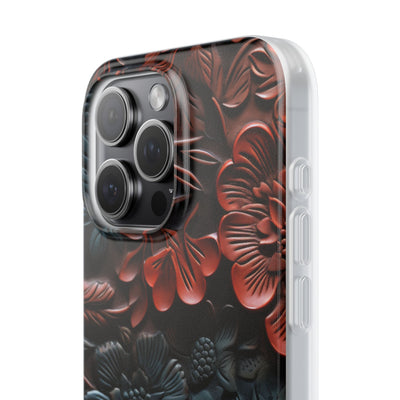 Carved Earth Bloom · Soft Phone Case for iPhone