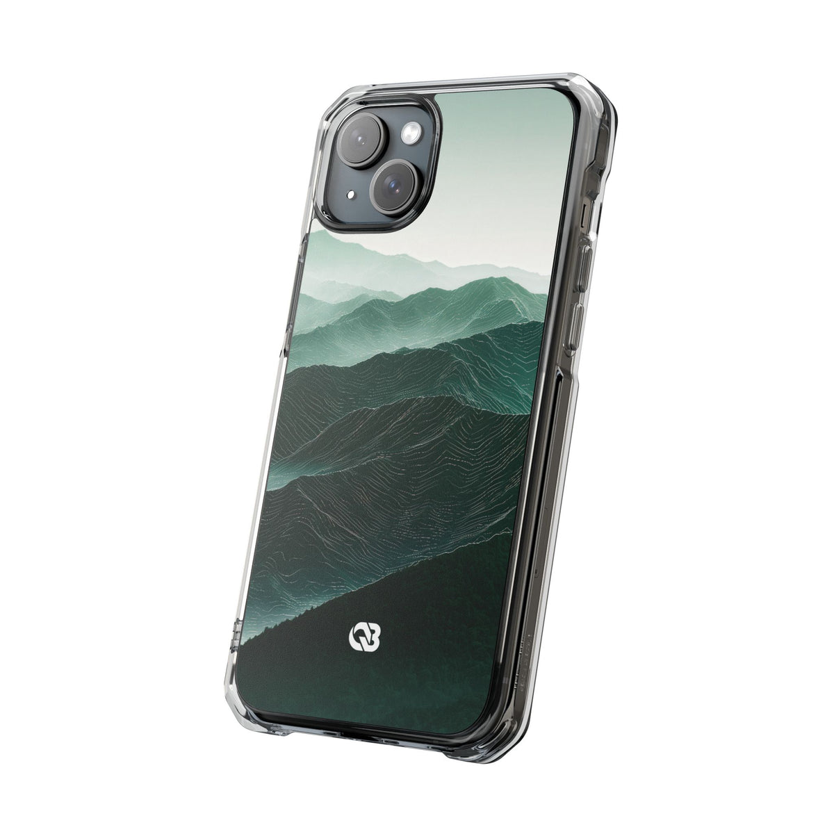 Alpine Mist · Clear Impact Magnetic Phone Case for iPhone · Green