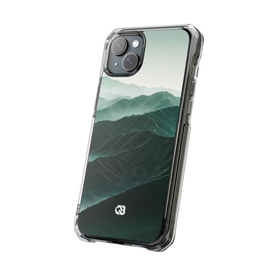 Alpine Mist · Clear Impact Magnetic Phone Case for iPhone · Green
