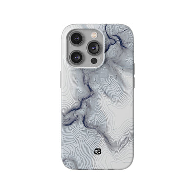 White Lite Phone Case for iPhone - Nordic Ridge Topo