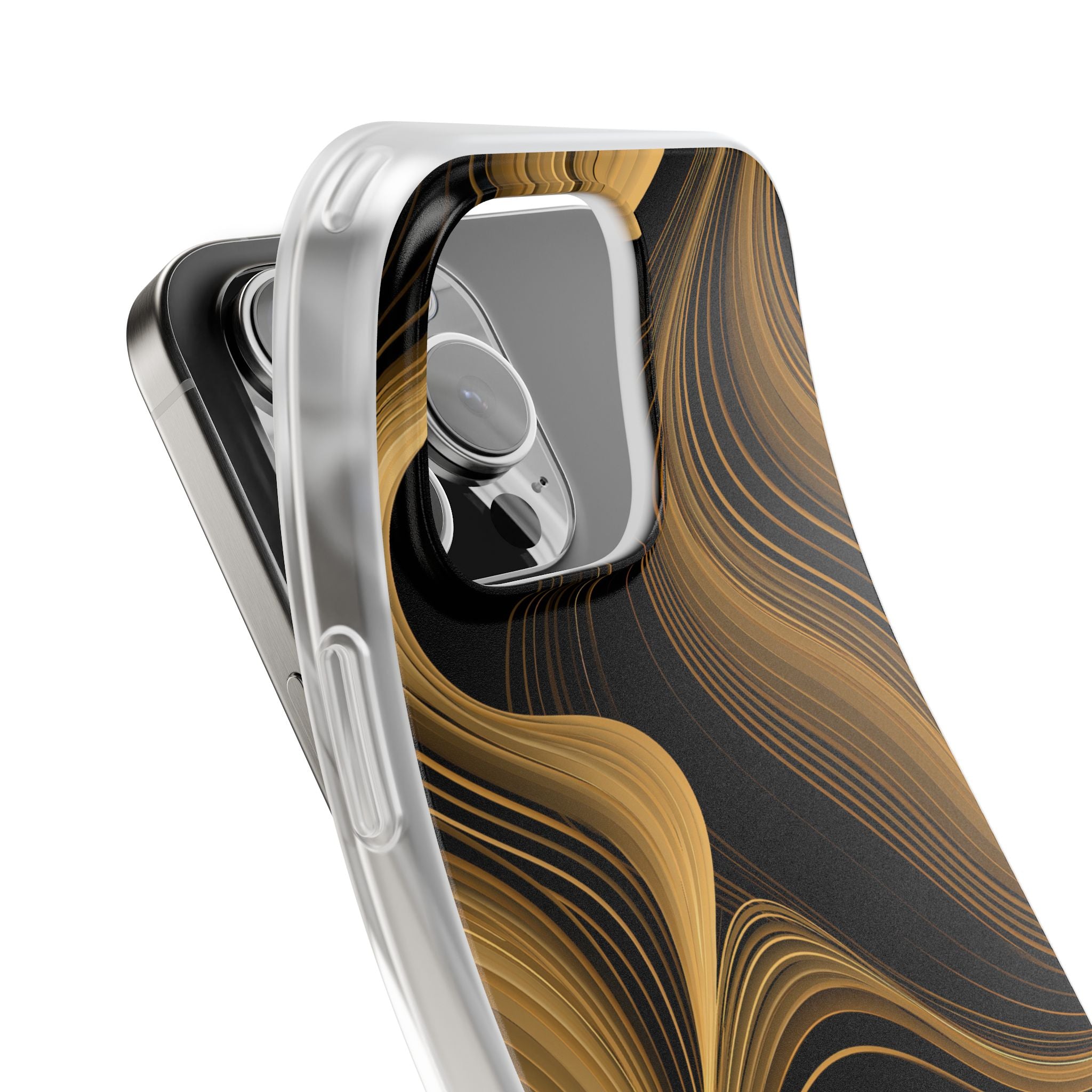 Gold Lite Phone Case for iPhone - Molten Copper Strands