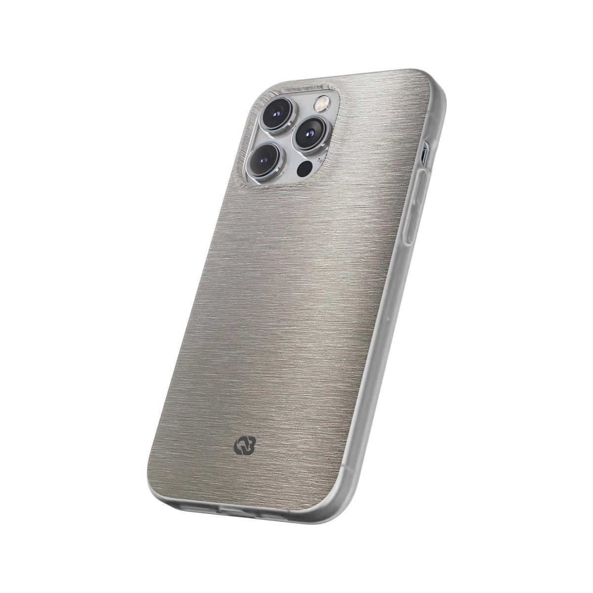 Brushed Silver Alloy · Lite Phone Case for iPhone ·  Silver