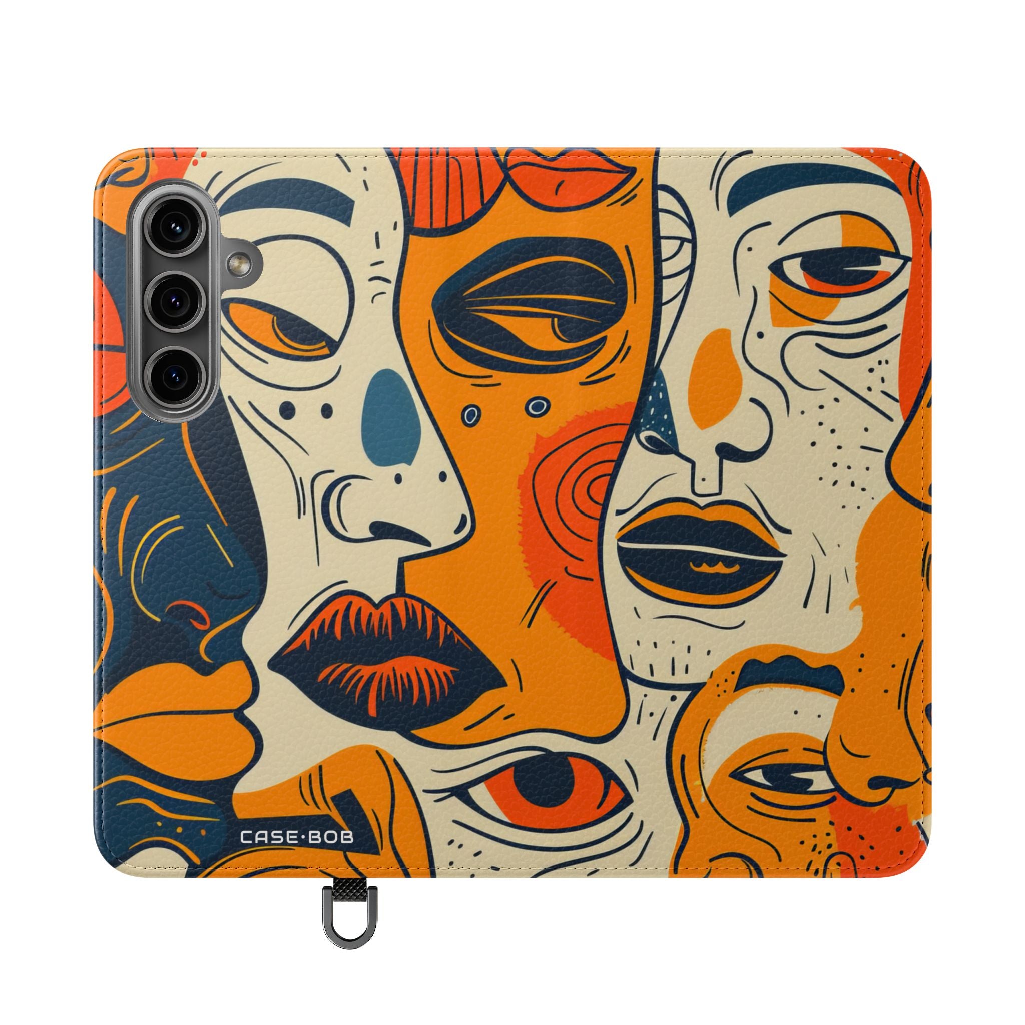 Overlapping Faces - Samsung S24 Case - Wallet