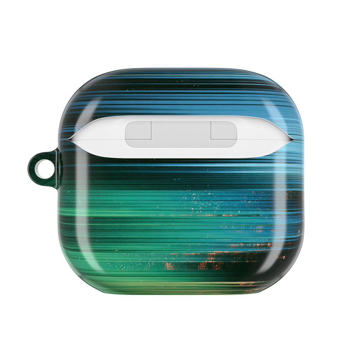 Digital Shoreline Drift · Hard Case for AirPods & AirPods Pro · Teal