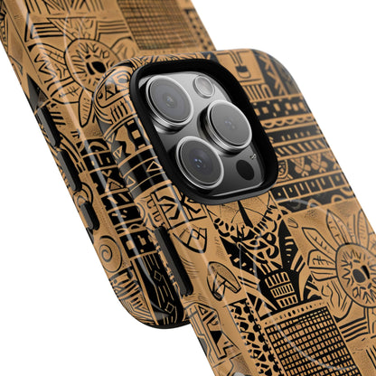 Tribal Faces iPhone 16 Pro Cover - Tough+