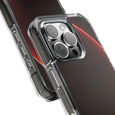 Red Impact MagSafe Phone Case for iPhone - Crimson Flare Flux