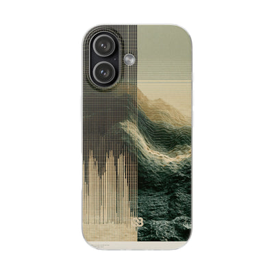 Beige Lite Phone Case for iPhone - Veridian Data Ridge