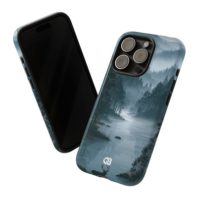 Silent Nordic Fjord · Tough Phone Case for iPhone · Blue