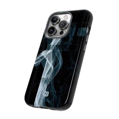 Black Tough Phone Case for iPhone - Arctic Vapor Grid