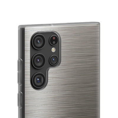 Grey Lite Phone Case for Samsung - Brushed Industrial Steel