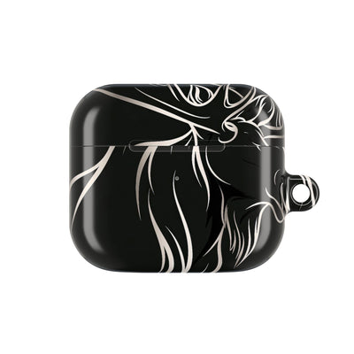 Nordic Moose Contour · Hard Case for AirPods & AirPods Pro · Black