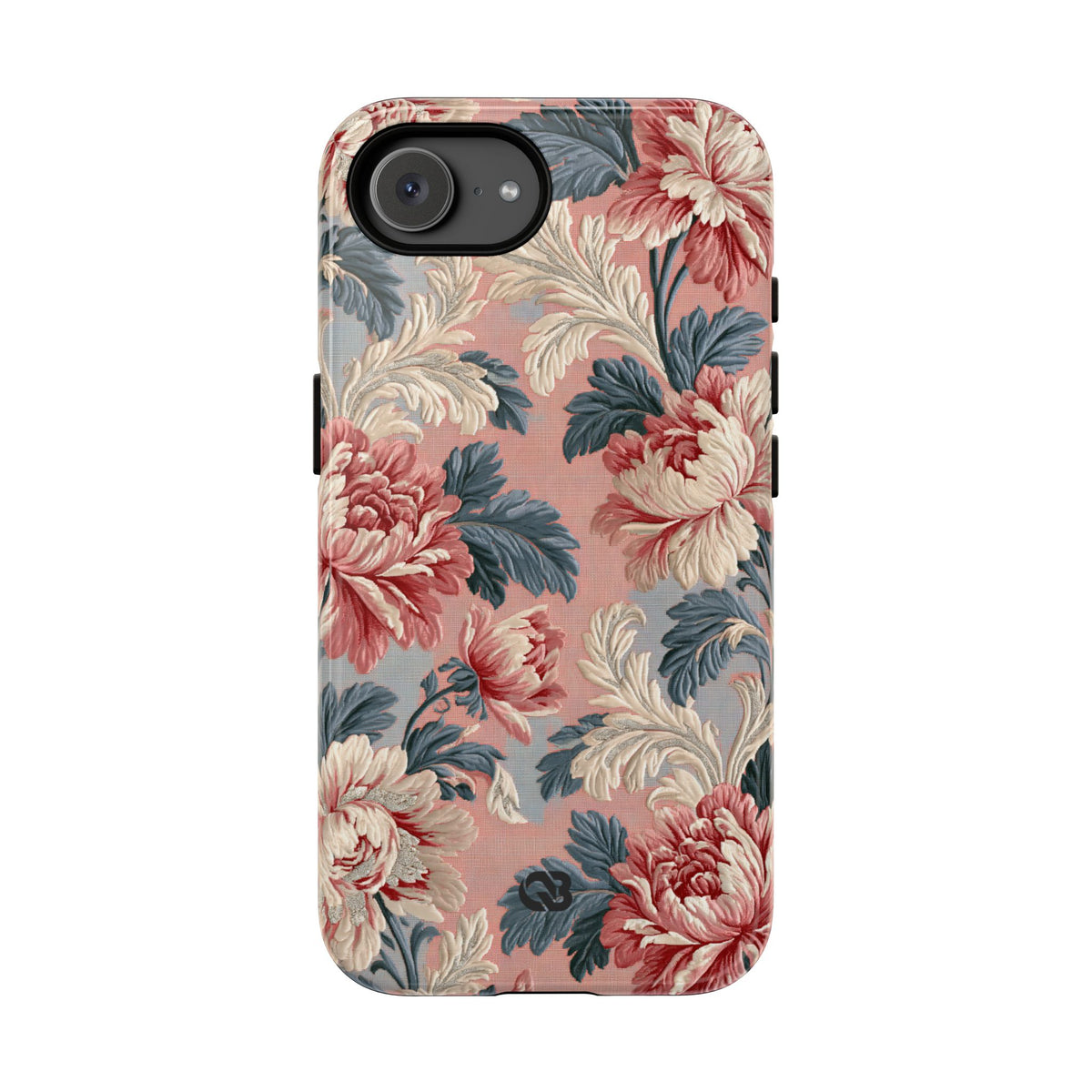 Blush Peony Jacquard · Tough Phone Case for iPhone · Pink