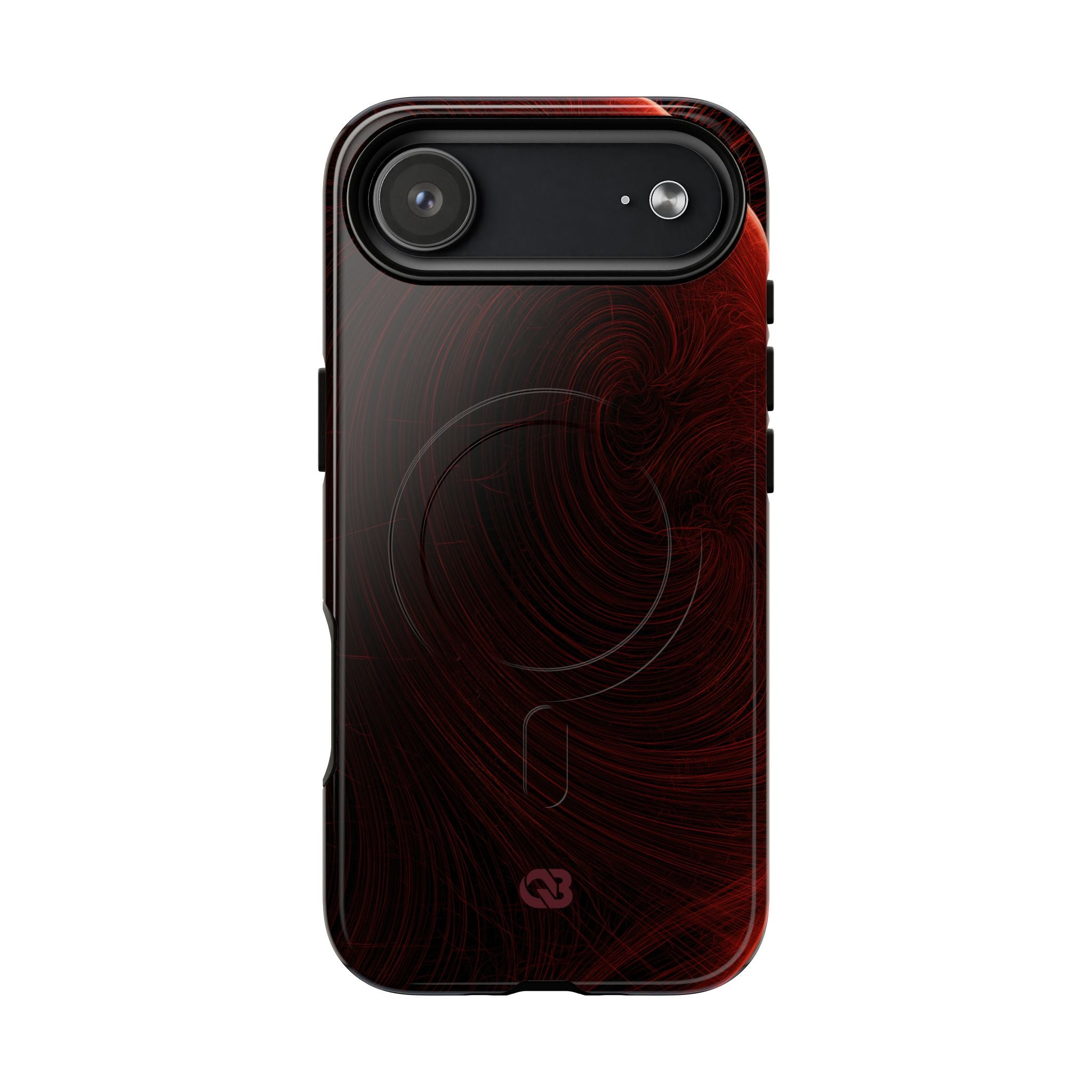 Red Tough 2.0 Magsafe Phone Case for iPhone - Crimson Flare Flux