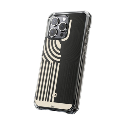 Beige Impact MagSafe Phone Case for iPhone - Monolith Ivory Signal