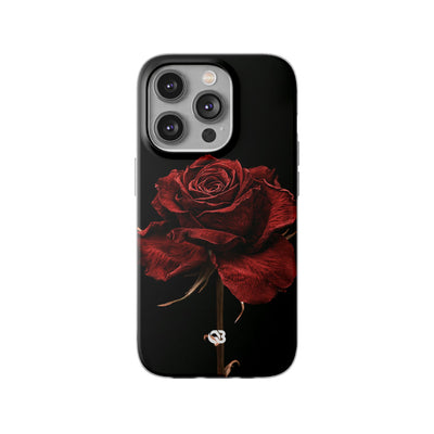 Crimson Noir Rose · Lite Phone Case for iPhone ·  Black