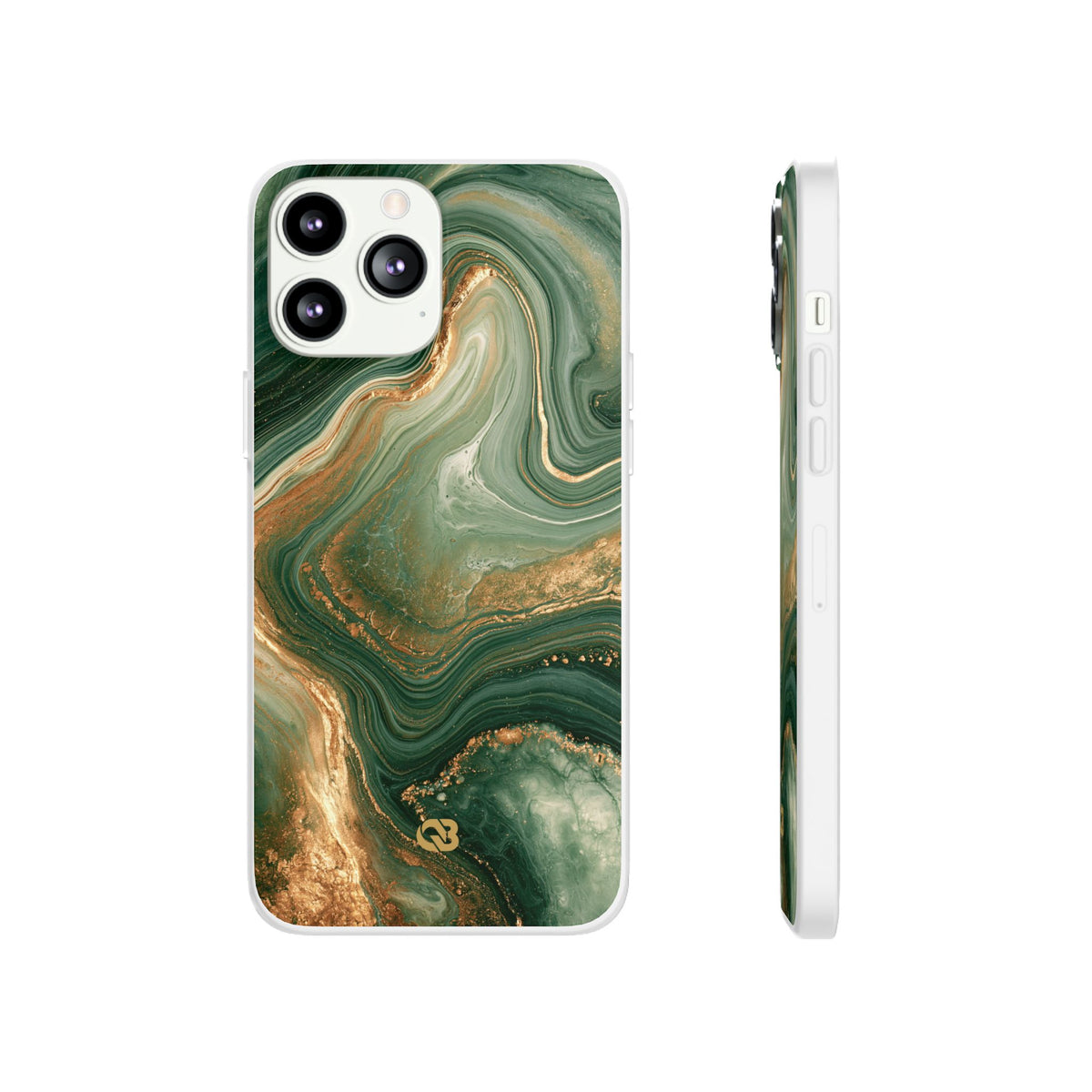 Jade Suminagashi · Lite Phone Case for iPhone ·  Green