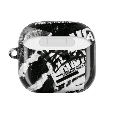 Underground Punk Collage · Hard Case for AirPods & AirPods Pro · Black