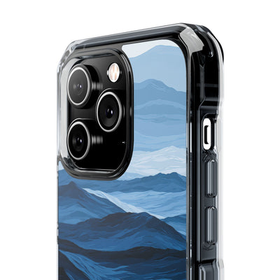 Blue Impact MagSafe Phone Case for iPhone - Cobalt Ridge Tides