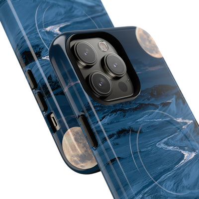 Arctic Moon Drift · Tough 2.0 Magnetic Phone Case for iPhone · Blue