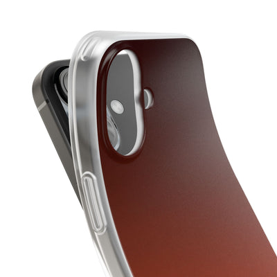 Orange Lite Phone Case for iPhone - Obsidian Ember Fade