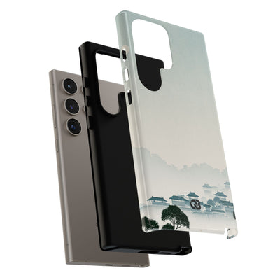 Blue Tough Phone Case for Samsung - Mist Valley Pagoda