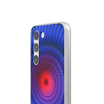 Radial Spectrum Bloom · Lite Phone Case for Samsung · Blue