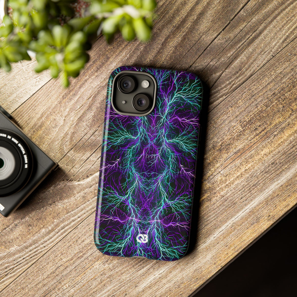 Electric Plasma Arbor · Tough Phone Case for iPhone · Purple