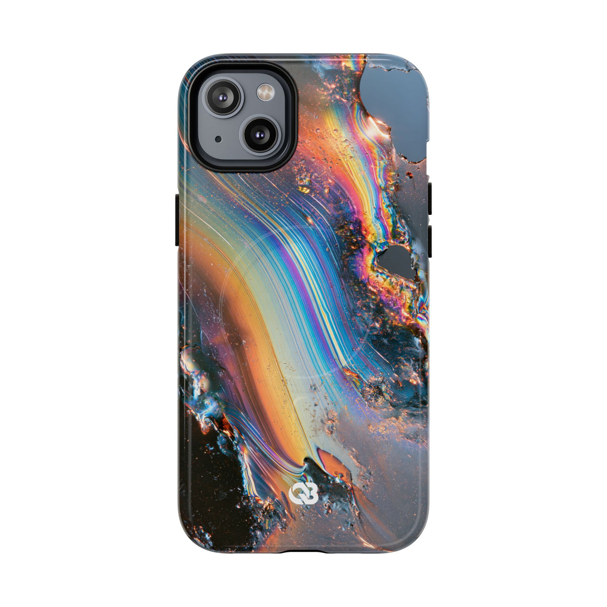 Prismatic Aura Flow · Tough 2.0 Magnetic Phone Case for iPhone · Blue