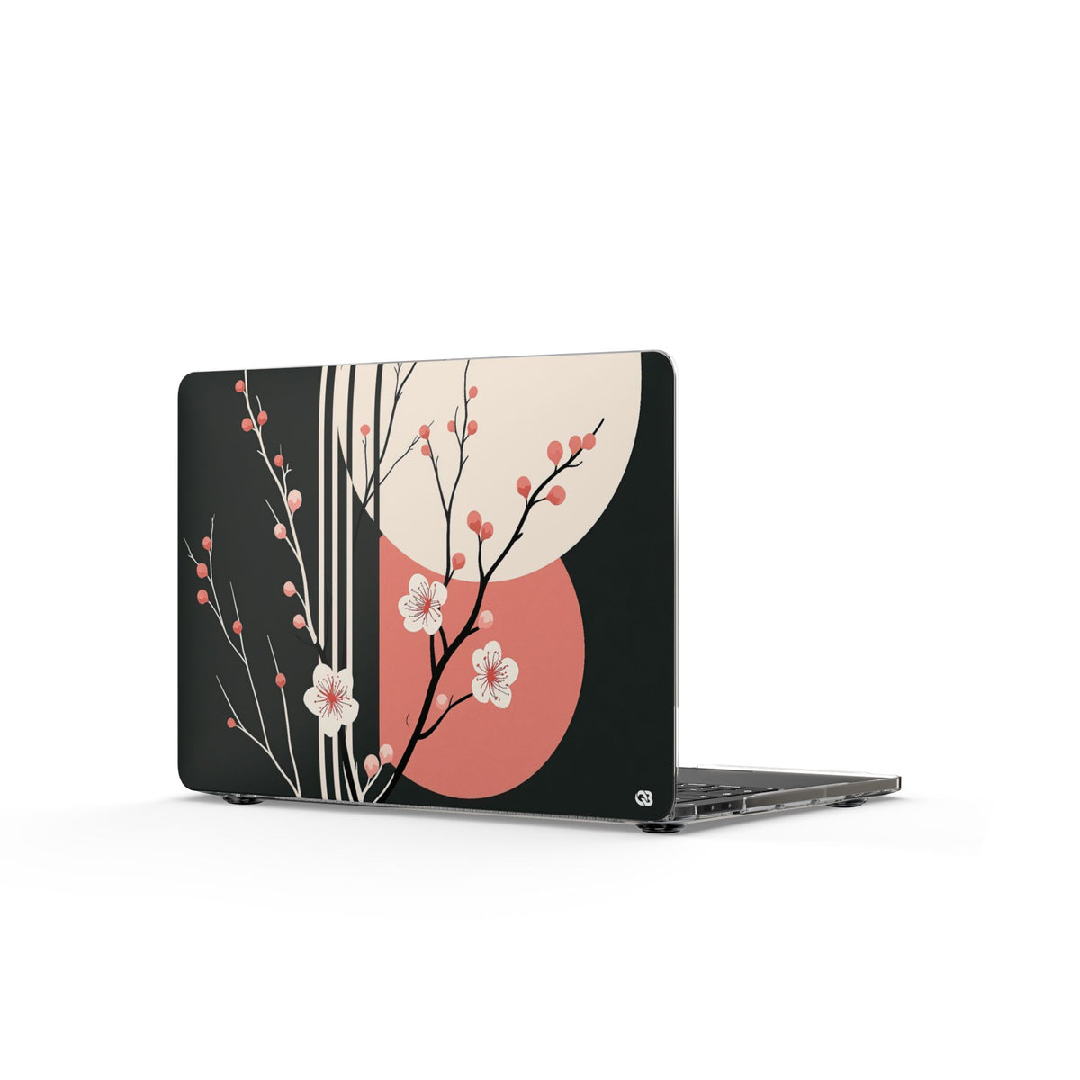 Nocturne Sakura Branch · Clear Hard Case for MacBook · Black