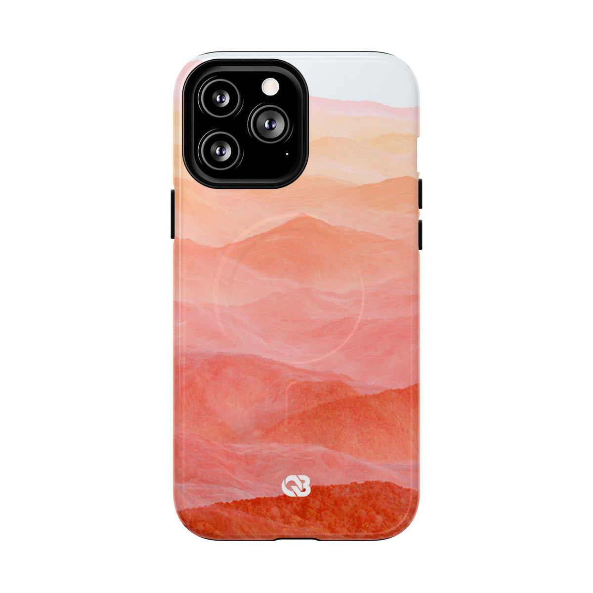 Alpenglow Ridge Vista · Tough 2.0 Magnetic Phone Case for iPhone · Orange