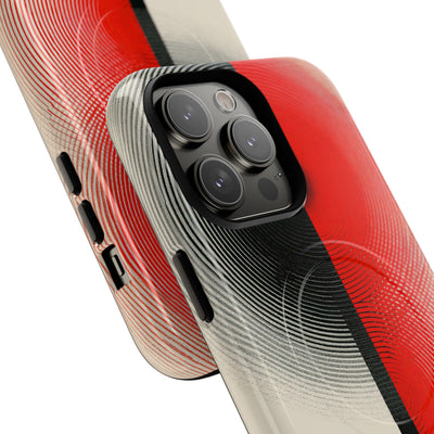 Red Tough 2.0 Magsafe Phone Case for iPhone - Split Signal Red