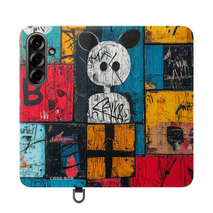 White Orb Graffiti - Samsung S25 Case - Wallet