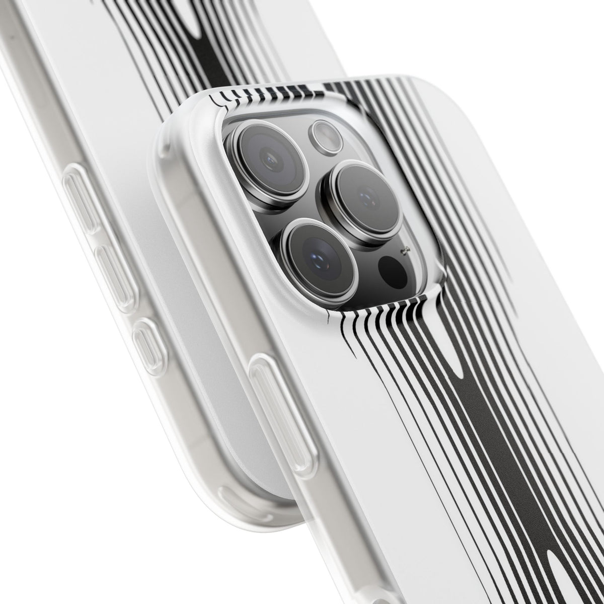 Linear Compression · Lite Phone Case for iPhone ·  Black