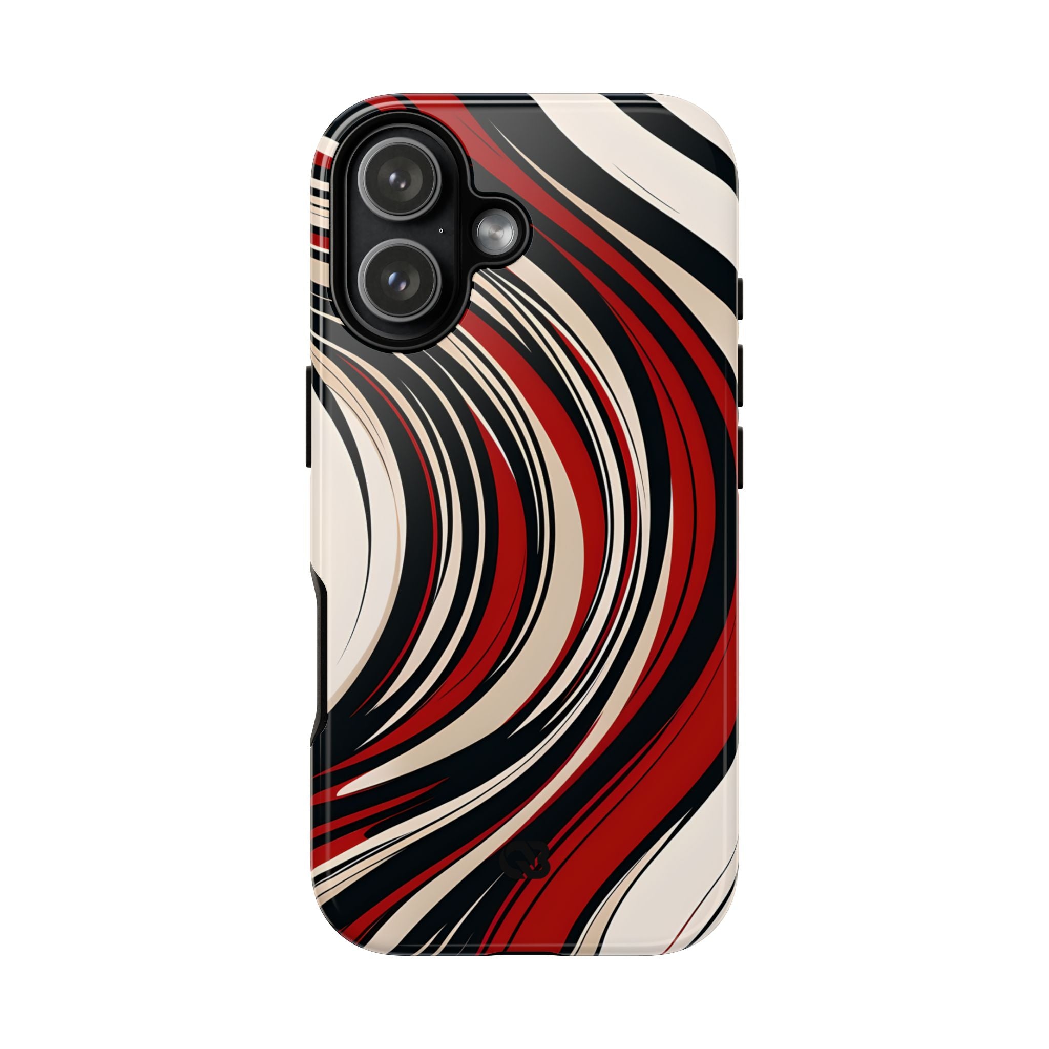 Karmesin Fluss Wellen · Tough Handyhülle für iPhone