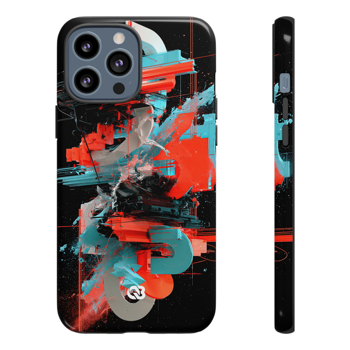 Fragmented Cyber Core · Tough Phone Case for iPhone · Black