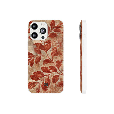Terracotta Botanical Fresco · Lite Phone Case for iPhone ·  Red