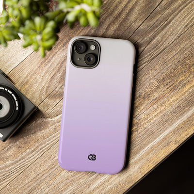 Purple Tough Phone Case for iPhone - Frosted Lavender Fade