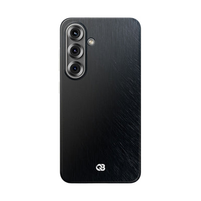 Black Lite Phone Case for Samsung - Midnight Brushed Grain