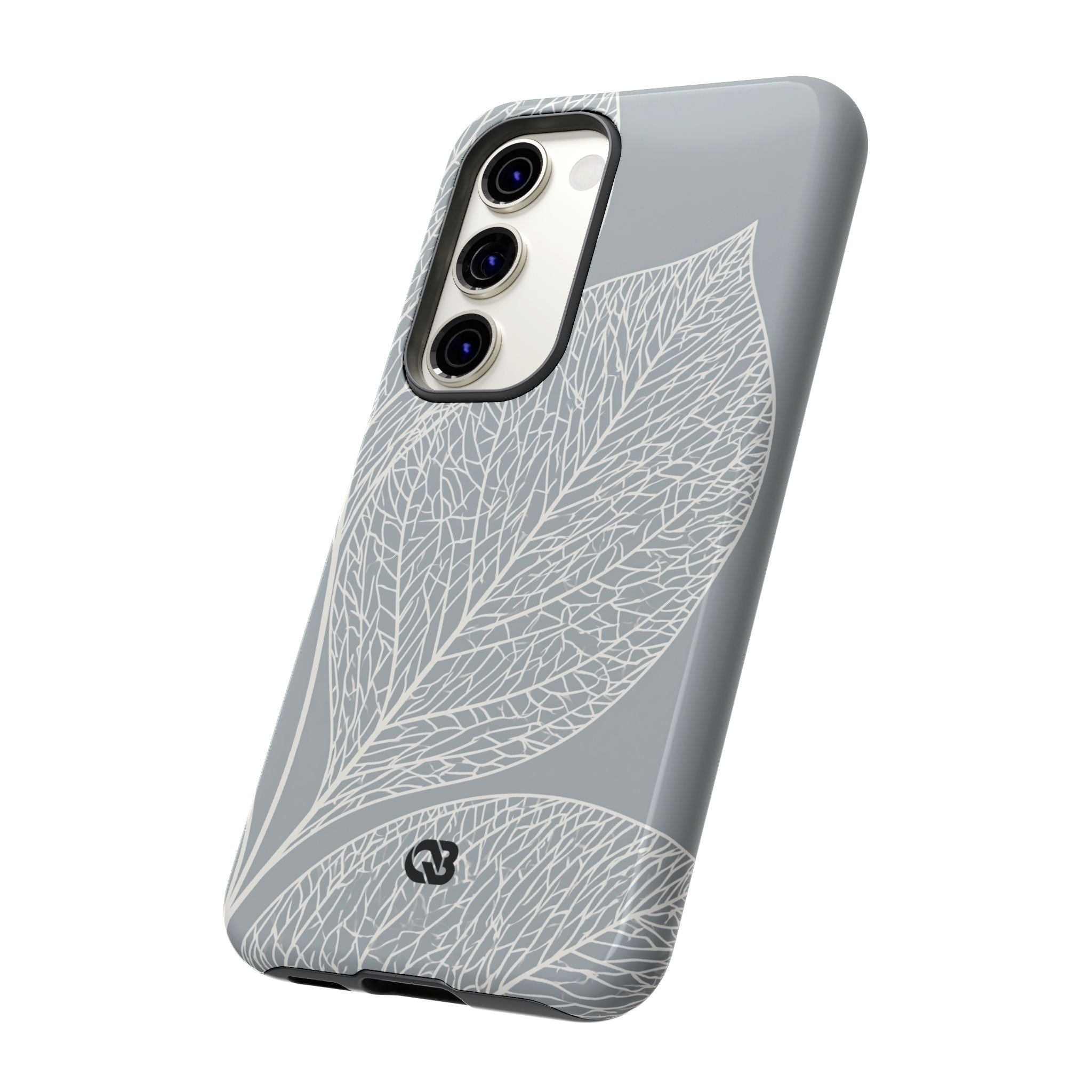 Grey Tough Phone Case for Samsung - Frosted Ash Veins