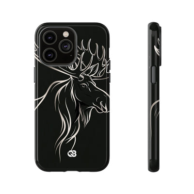 Nordic Moose Contour · Tough Phone Case for iPhone · Black