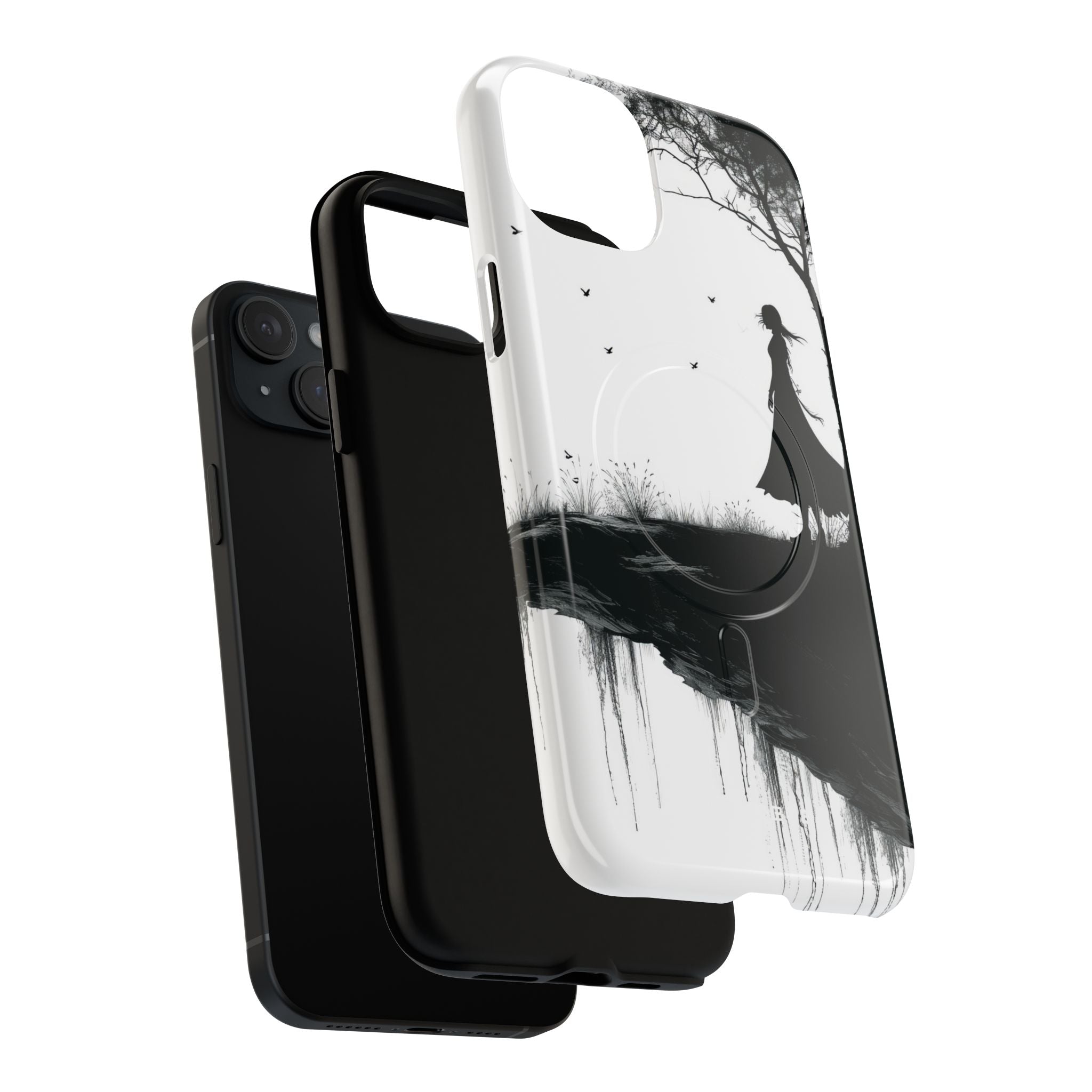 Cliffside Silhouette iPhone 15 Plus Case - Tough+