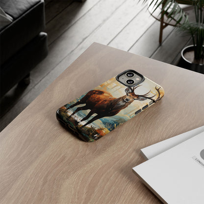 Glowing Stag iPhone 14 Case - Tough - CASE•BOB