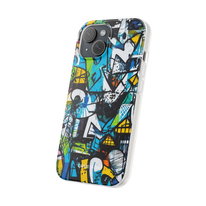 Weißes Ripple Drift iPhone 15 Case - Soft