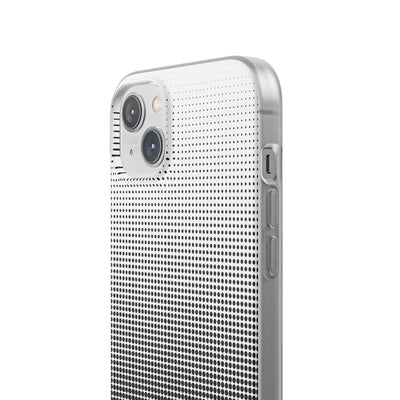 Black Lite Phone Case for iPhone - Obsidian Halftone Flux