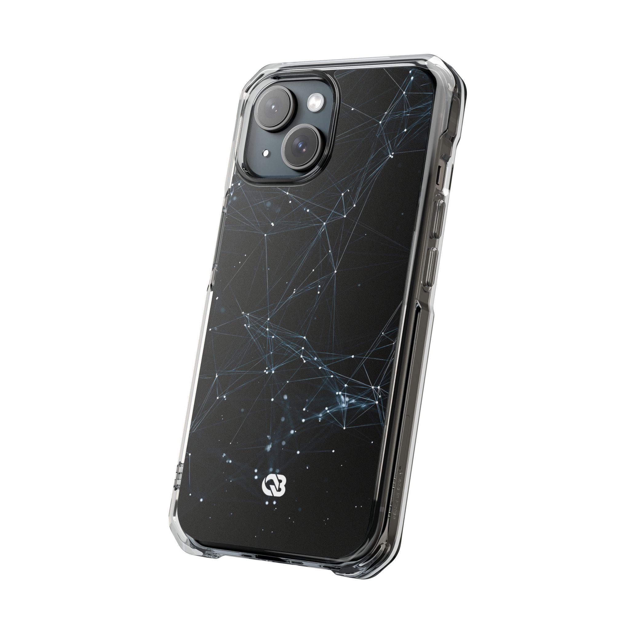 Black Impact MagSafe Phone Case for iPhone - Arctic Neural Mesh