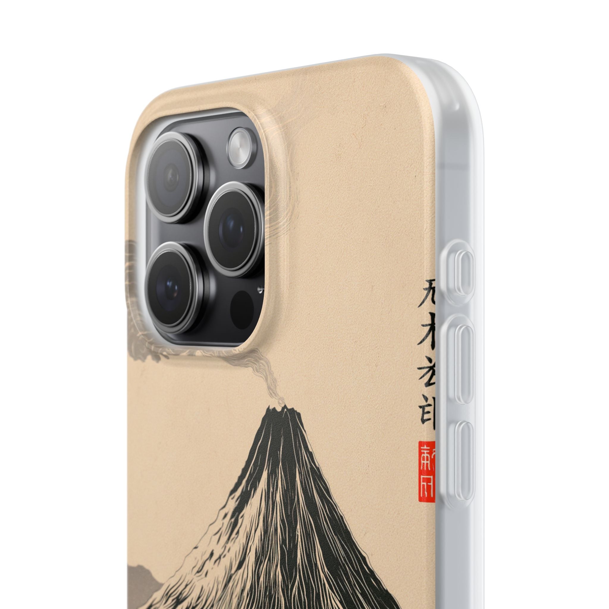 Beige Lite Phone Case for iPhone - Obsidian Ink Summit